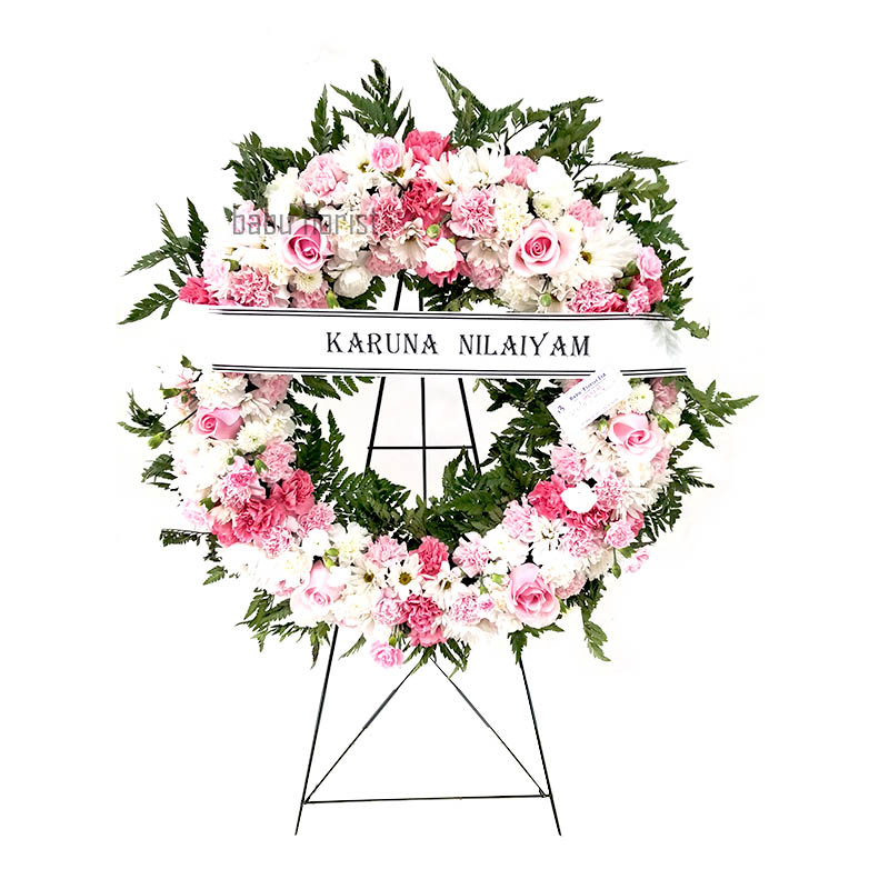 ROUND FLOWER WREATH - 42