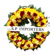 ROUND FLOWER WREATH - 44