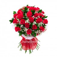 Vivid Saturated Red Roses