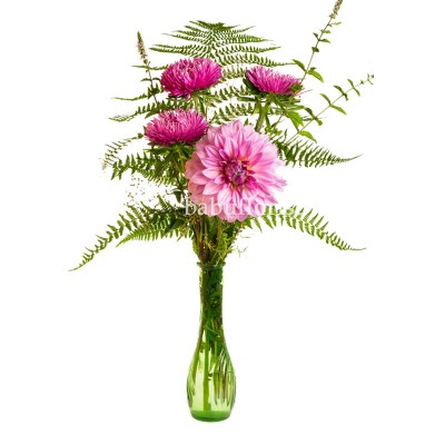 Colorful Bouquet Of Flowers Roses Lilies Carnations