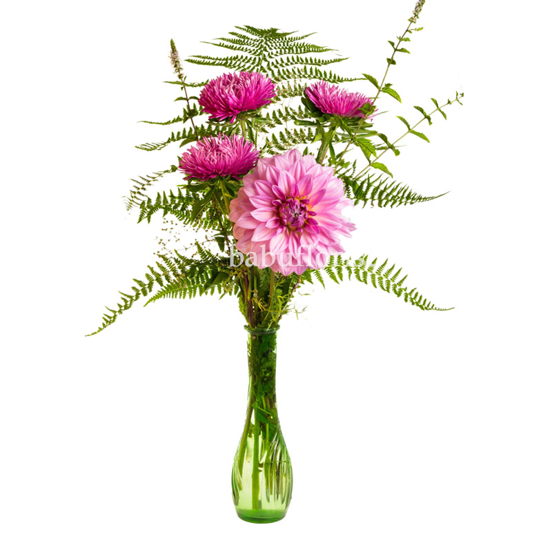Colorful Bouquet Of Flowers Roses Lilies Carnations